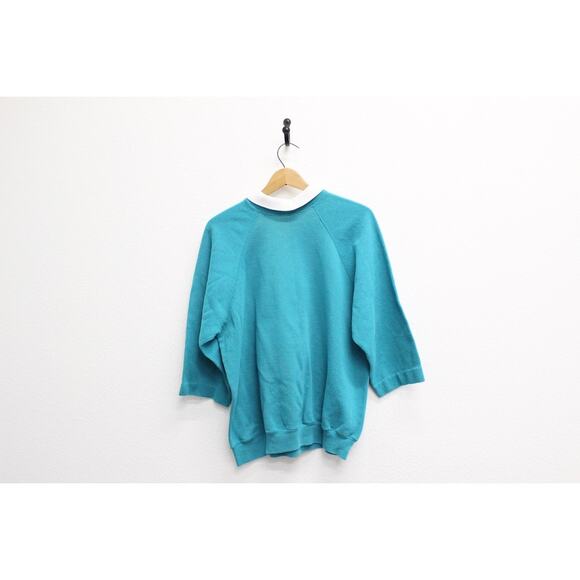 Vintage Winter Snowflake Reindeer Sweatshirt Large - Picture 4 of 7